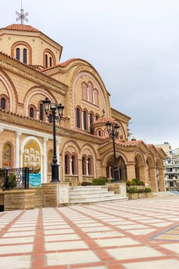 Thessaloniki, Greece - February 12 2020: temples in Thessaloniki