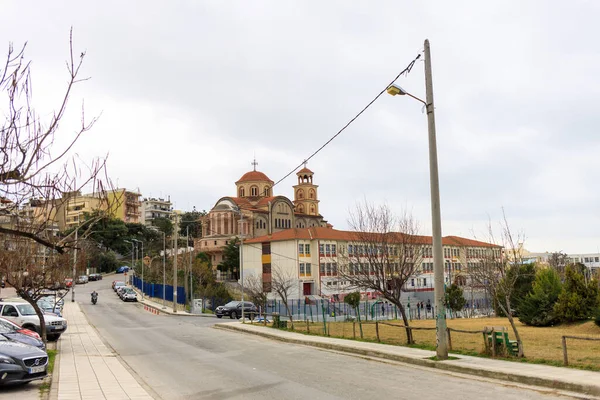 Thessaloniki, Greece - February 12 2020: temples in Thessaloniki