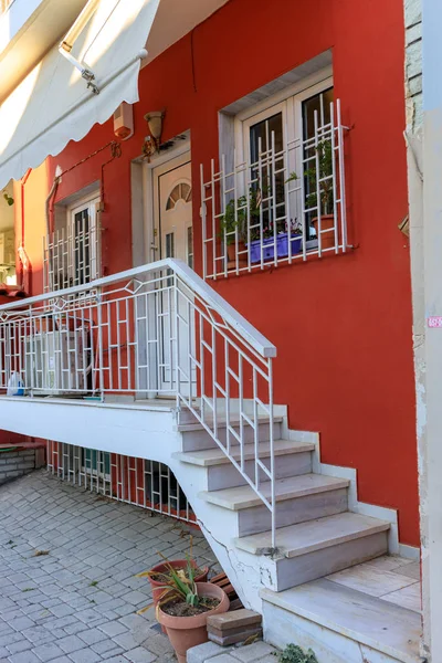 Balcones Edificios Grecia — Foto de Stock