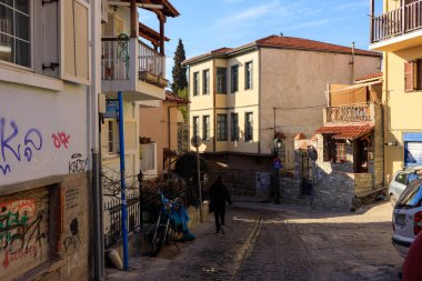 Thessaloniki, Greece - February 12 2020: the streets of Thessaloniki