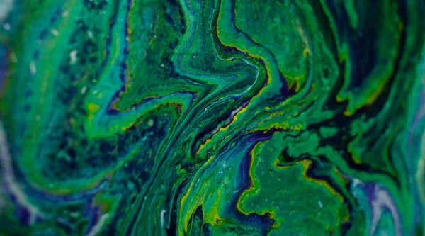 Abstrakt Målning Gröna Färger — Stockfoto