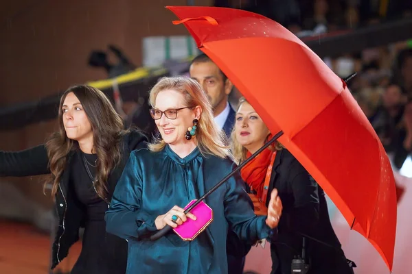 Meryl Streep op rode loper — Stockfoto