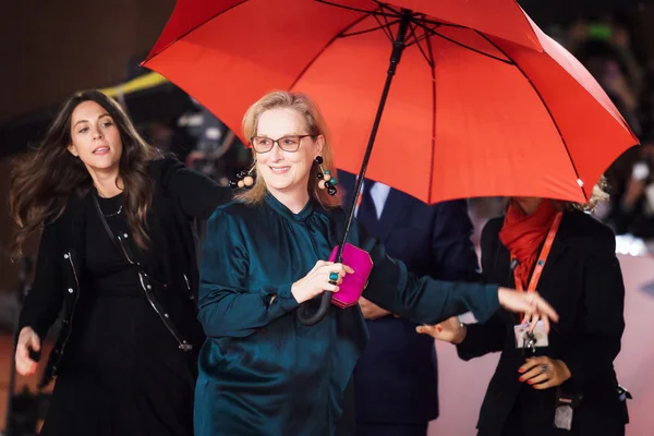 Meryl Streep op rode loper — Stockfoto