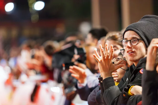 Meryl Streep fans on the red carpet — Stock fotografie