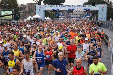 Maraton sporcular ayrılışı