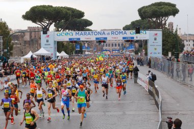 Maraton sporcular ayrılışı