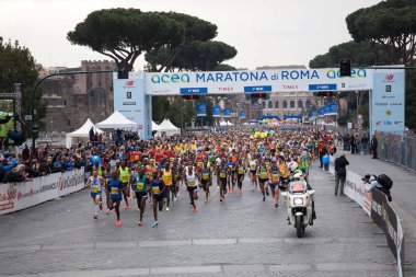 Maraton sporcular ayrılışı
