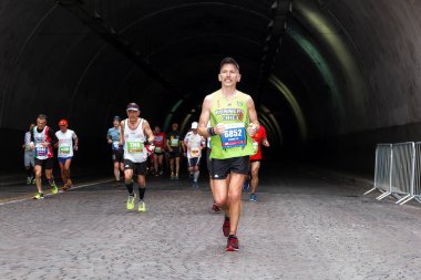 Sporcular çalıştırmak maraton, maraton koşucusu.