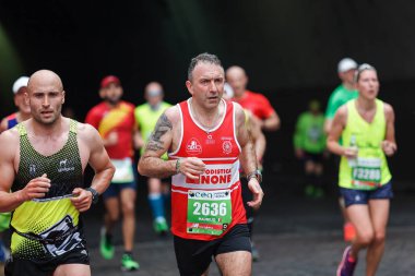 Sporcular çalıştırmak maraton, maraton koşucusu.