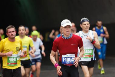 Maraton atlet konsantrasyonu