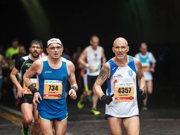 Усталость марафонского спортсмена
