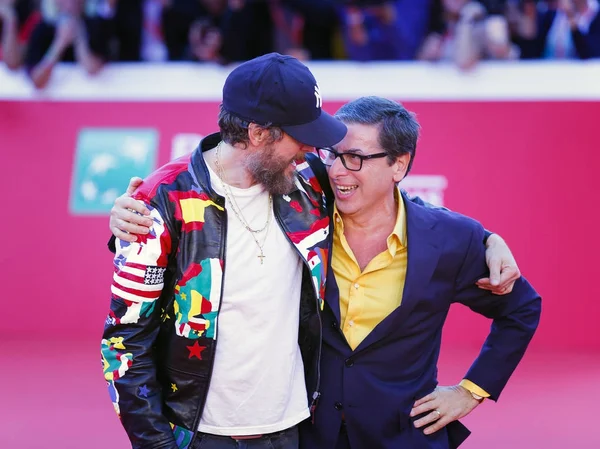 Jovanotti och Antonio Monda — Stockfoto