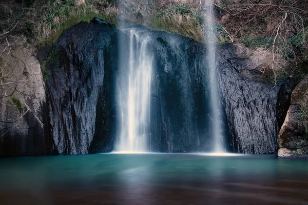 Cascata San Giuliano, Italy. Waterfall, long exposure.