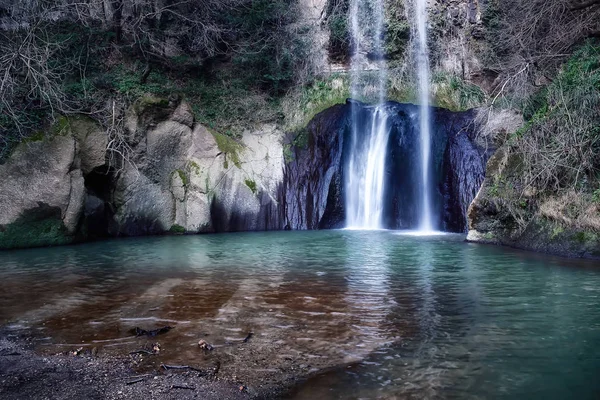 Cascata San Giuliano, Italy. Waterfall