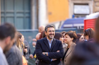 M5S protest demonstration in the square