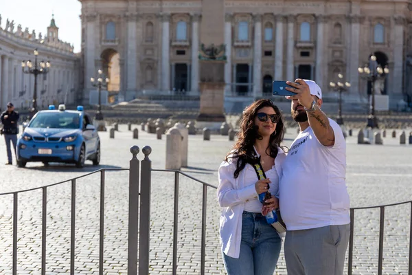 Rzym Włochy Marca 2020 Miasto Opróżnia Się Turystów Ludzi Ulice — Zdjęcie stockowe