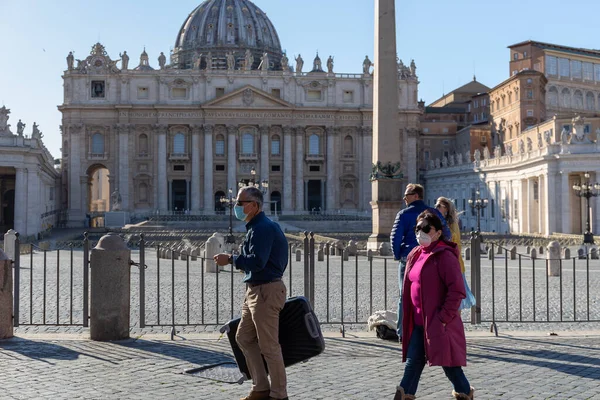 Рим Италия Марта 2020 Года Город Опустошает Себя Туристов Людей — стоковое фото