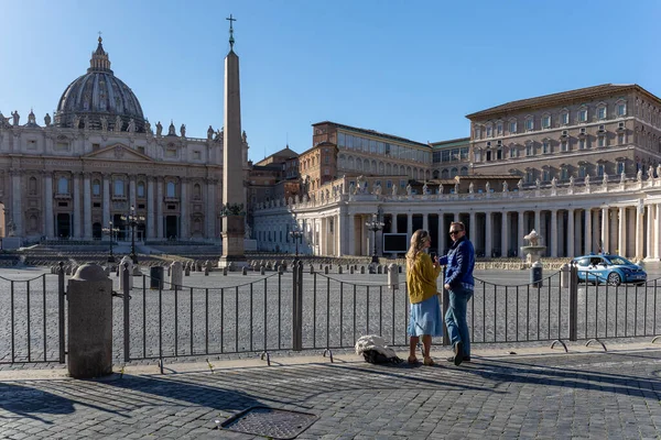 Rome Italie Mars 2020 Ville Vide Touristes Personnes Les Rues — Photo