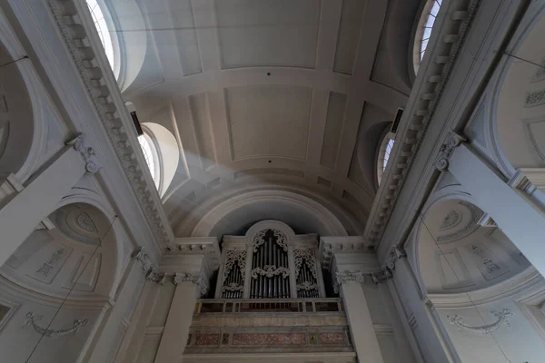 Subiaco Febbraio 2020 Organo Della Chiesa Santa Scolastica All Interno — Foto Stock