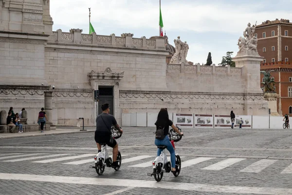 Рим Италия Мая 2020 Года Viale Dei Fori Imperiali Первый — стоковое фото