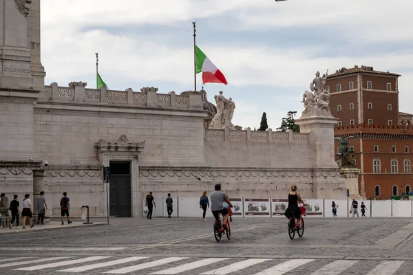 Rom Italien Maj 2020 Viale Dei Fori Imperiali Medborgarnas Första — Stockfoto