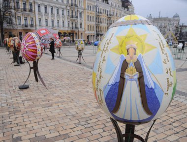 8 All-Ukrayna Festivali Paskalya yumurtaları, Sofiyskaya Meydanı ' nda Kiev, 5 Nisan 2018. 5 Nisan 22, Kiev Merkezi VIII All-Ukraynaca şaşırmayın Festivali Paskalya Resurrectio kutlamaları çerçevesinde yapılacak