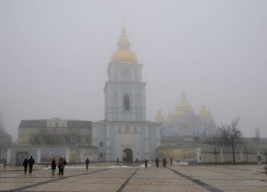 3 Şubat 2019 'da Kiev' deki St. Michael 's Altın Kubbe Manastırı