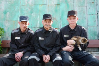 2018 yılında Rus bir hapishanede hüküm giymiş suçluların