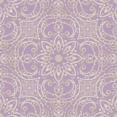 Ajur doku dantel, inci, boncuk dokuma. Yuvarlak şekli, sınır. Eski vintage tarzı.