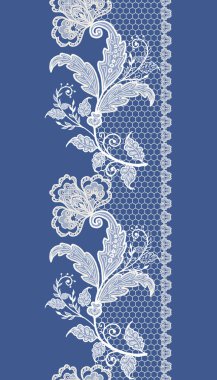 Desen, kenarlık, sorunsuz. Hassas Ajur dokuma. Beyaz dantel vintage zarif trim, tasarım öğeleri, peçete, kenarlıklar, kurdeleler ve diğer süslemeleri kullanılabilir