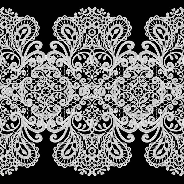 Seamless pattern border. Openwork weaving delicate, silver background, shiny lace, vintage old style arabesques. Edging decorative.