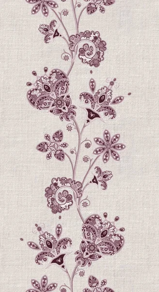 Seamless pattern. Brilliant lace, stylized flowers. Openwork weaving delicate, Paisley. Monochrome tracery, openwork curls. — Stock Photo, Image