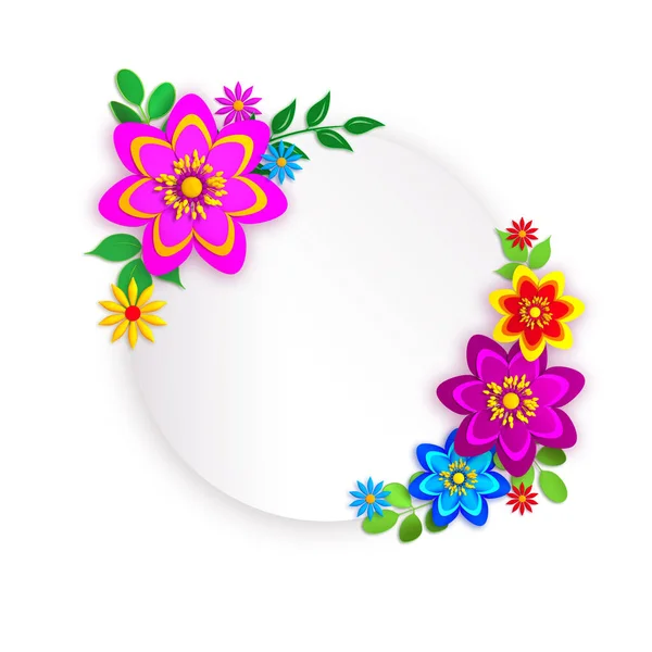 Blumenschmuck Ein Strauß Aus Papierprodukten Bunte Papierblumen Osterdekoration Muttertagsgrußkarte Gestaltungselemente — Stockfoto