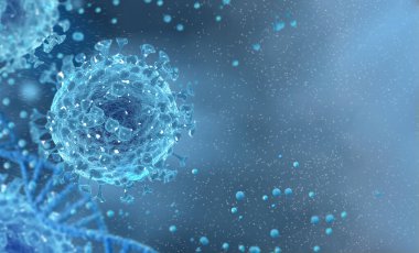 Coronavirus salgına, ciddi bir hastalığa, gribe, zatürreeye, sağlıklı hücrelere ve mikroskop altında virüs hücrelerine zarar veren yeni bir virüs türüdür.