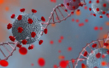 Coronavirus salgına, ciddi bir hastalığa, gribe, zatürreeye, sağlıklı hücrelere ve mikroskop altında virüs hücrelerine zarar veren yeni bir virüs türüdür.
