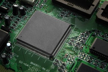 işlemcili elektronik devre kartı