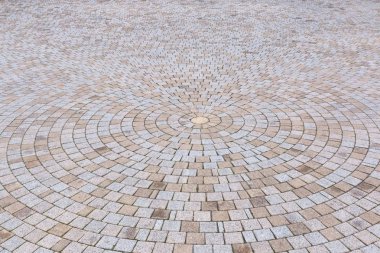Çift ton sarı ve gri tuğla Stone Street Roa için Ground