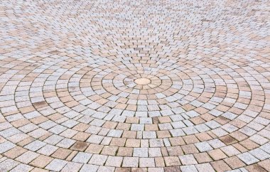 Çift ton sarı ve gri tuğla Stone Street Roa için Ground