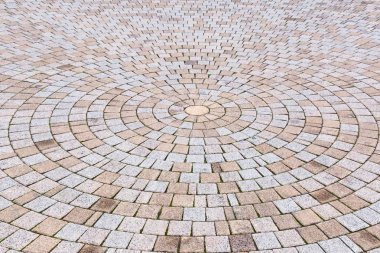 Çift ton sarı ve gri tuğla Stone Street Roa için Ground