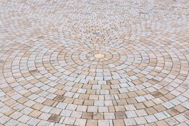 Çift ton sarı ve gri tuğla Stone Street Roa için Ground