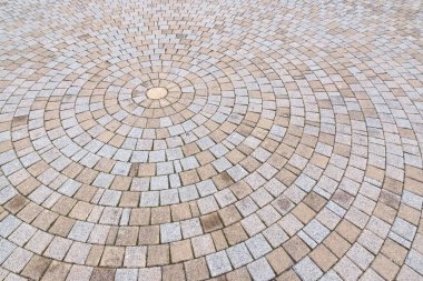 Çift ton sarı ve gri tuğla Stone Street Roa için Ground