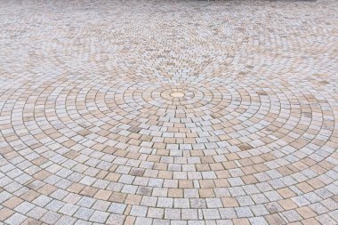 Çift ton sarı ve gri tuğla Stone Street Roa için Ground