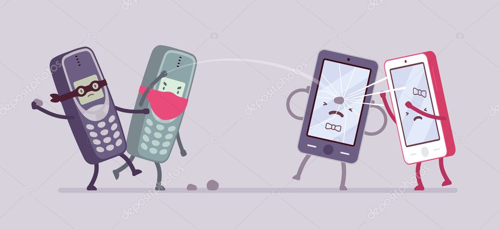 Vs. Telefone Celular. Comparar Dois Smartphones Ilustração do Vetor -  Ilustração de duelo, celular: 235117412