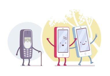 Eski ve yeni akıllı telefon modelleri