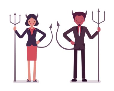 Şeytanlar, adam ve kadın çift