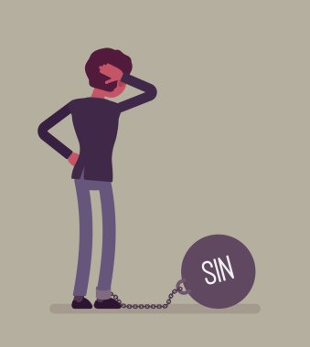 Dev metal ağırlık günah ile Zincirli işadamı