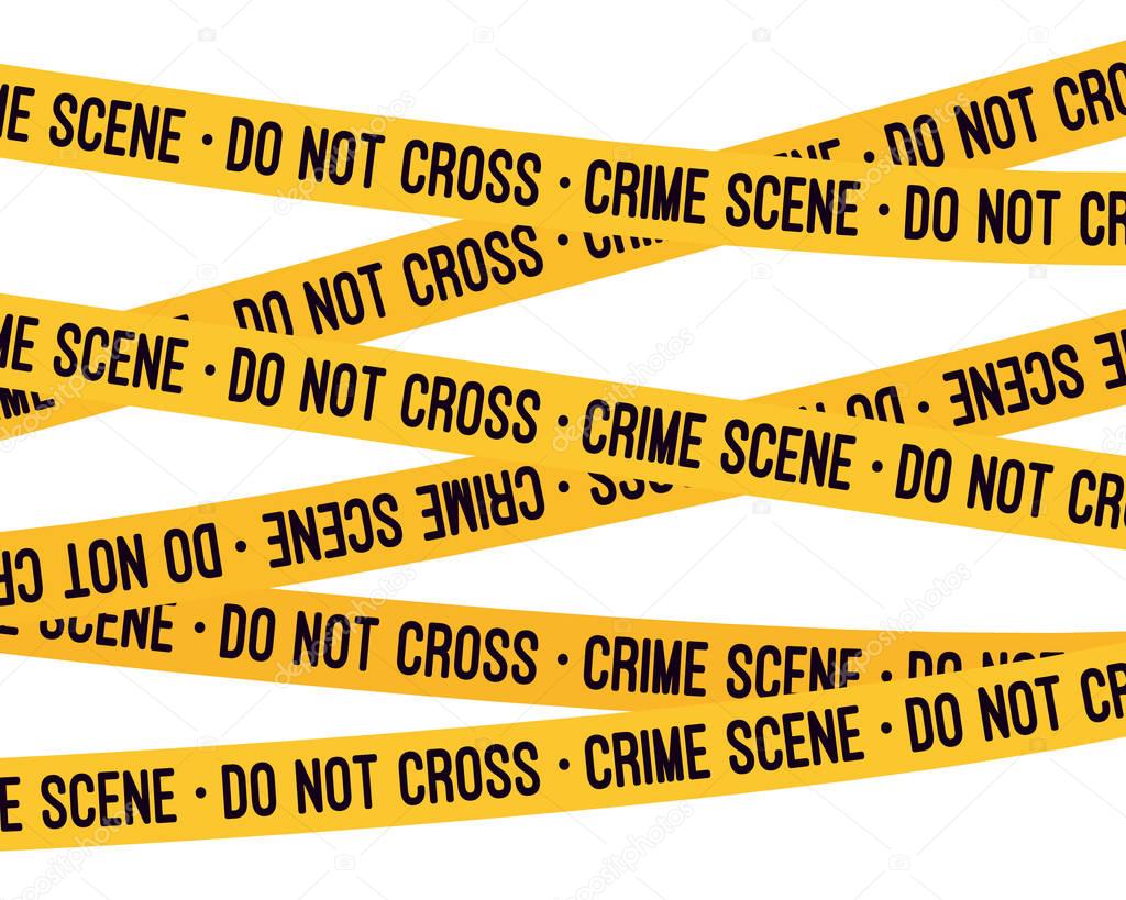 Crime scene yellow tape