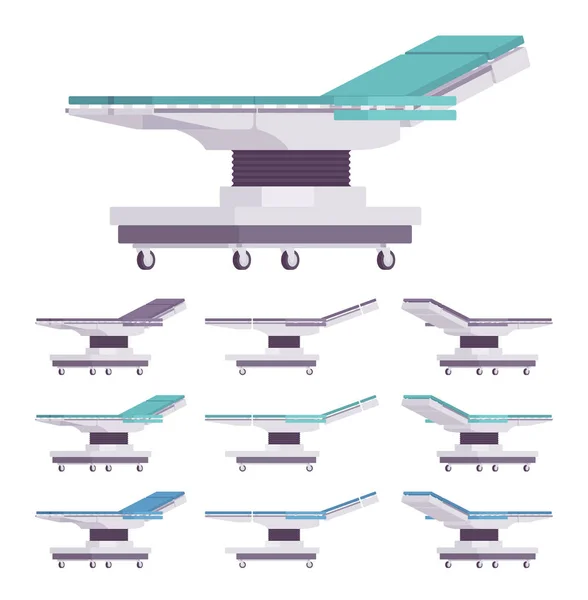 Conjunto de mesa quirúrgica general — Archivo Imágenes Vectoriales