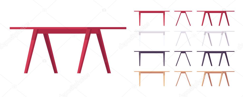 Wooden table furniture set