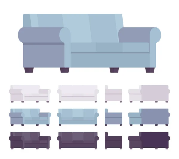 Wewnętrzny zestaw sofa — Wektor stockowy